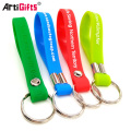 Wholesale custom bulk world cup printing neoprene silicone wristband keychain